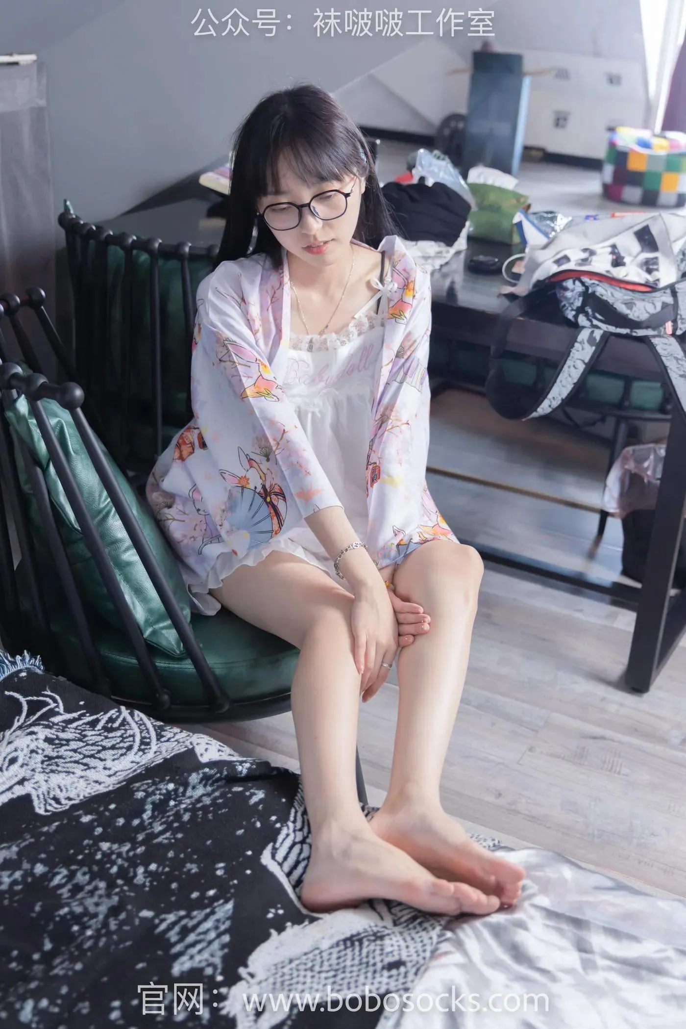[BoBoSocks袜啵啵]NO.112 稚予-人字拖、肉丝 [140P]插图3